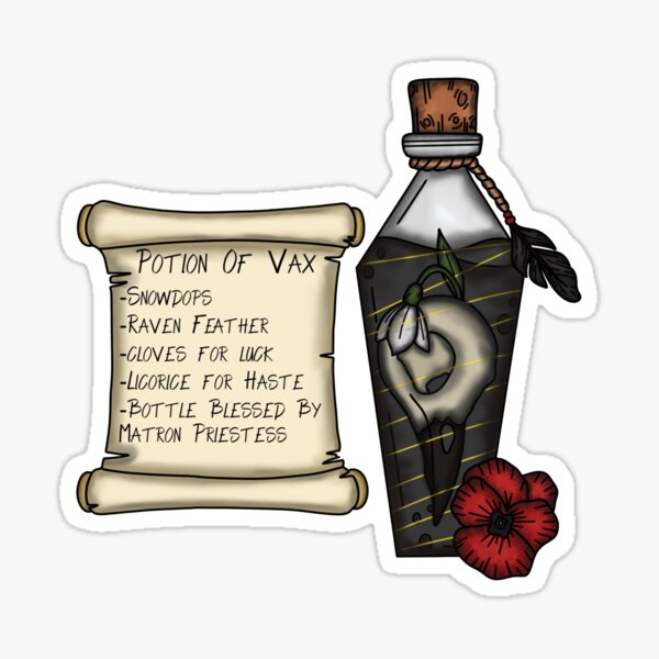 Item preview, Vax'ildan Potion Bottle and Ingredient List designed and sold by LunarAshes.