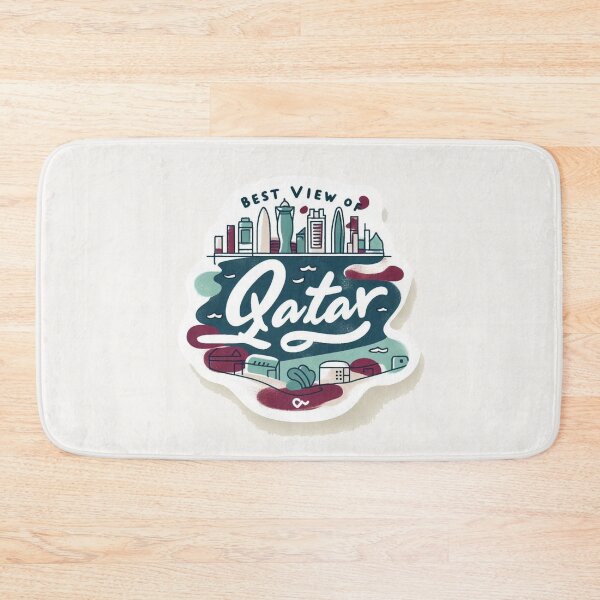Item preview, Qatar Best View – Minimalist Watercolor Line Art Cityscape,  designed and sold by PaintMeWorld.