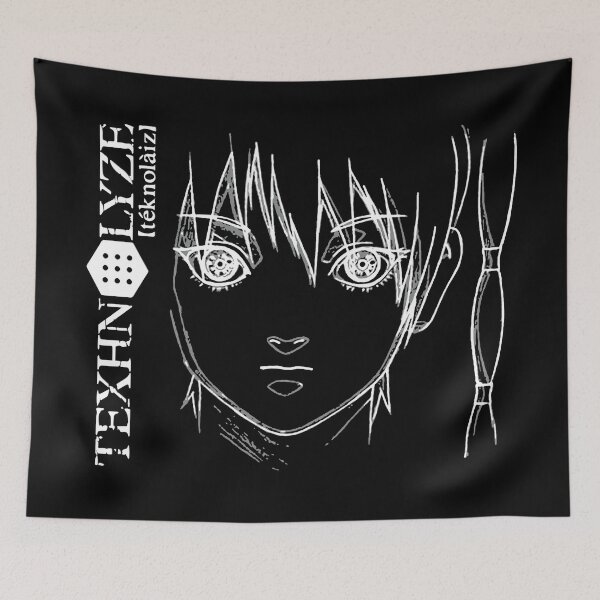 Item preview, Texhnolyze - Ran sketch (white on black) designed and sold by R-A Designs.