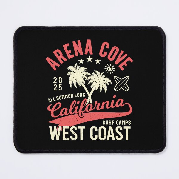 Item preview, Arena Cove Surf Camp Surfing Point Pacific West Coast California designed and sold by eclecTEEq.