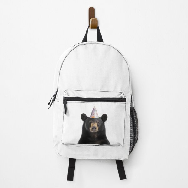Item preview, American black bear Wearing Birthday Party Hat designed and sold by LazyOwlStore.