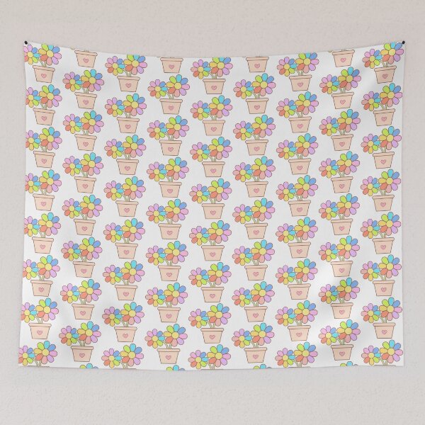 Item preview, rainbow flowers in the pot pride month set designed and sold by nuchz.