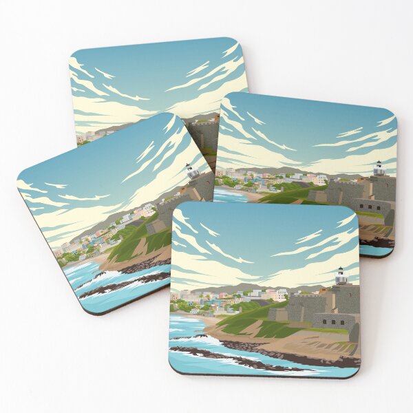Item preview, San Juan, Puerto Rico Vintage Minimal Travel Poster designed and sold by Stadify.