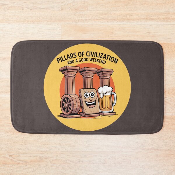 Item preview, Pillars Of Civilization And The Weekend Funny Mesopotamia designed and sold by SurrealArtSzysz.