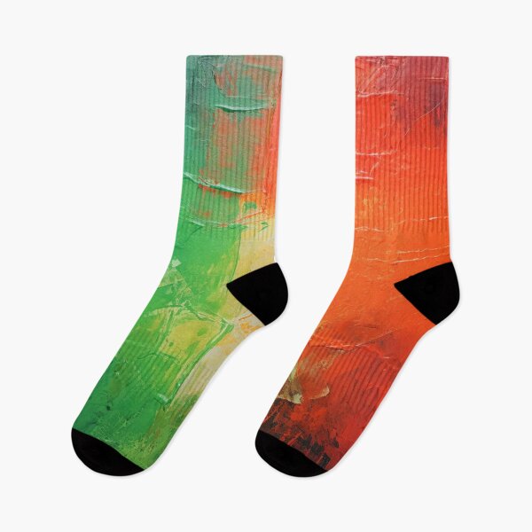 Item preview, Green Yellow Red Spots - Abstract Oil Colors designed and sold by GrinGalore.