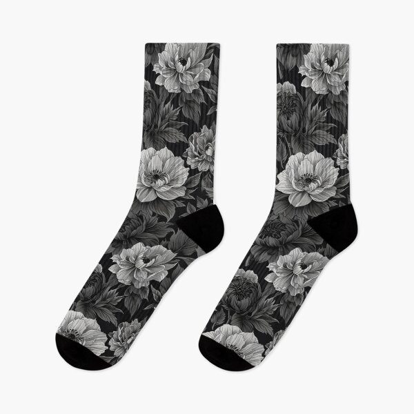 Item preview, Black Flower Pattern designed and sold by CoolPixels.