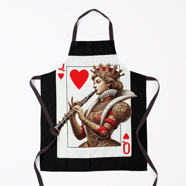 Item preview, Clarinet Player Queen Of Hearts Clarinetist Game Card designed and sold by Kimberley King Art King Art.