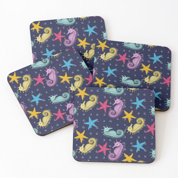 Item preview, Cute Seahorses designed and sold by Scrabbly Doodles.