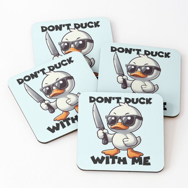 Item preview, Don’t Duck With Me - Funny Cartoon Duck Illustration designed and sold by Aredbox.