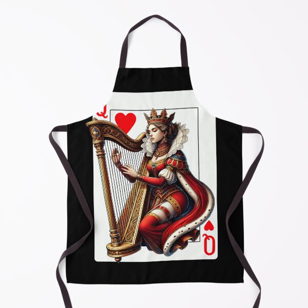 Item preview, Harp Player Queen Of Hearts Harpist Game Card designed and sold by Kimberley King Art King Art.