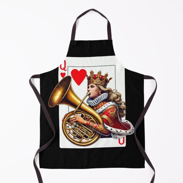 Item preview, Tuba Player Queen Of Hearts Tubaist Game Card designed and sold by Kimberley King Art King Art.
