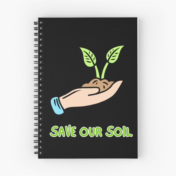 Item preview, SAVE OUR SOIL i love soil art black bg designed and sold by RedOrBlueIts4U.