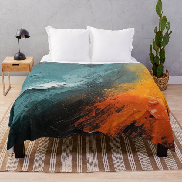 Item preview, Dark With Fiery Spots - Abstract Oil Colors designed and sold by GrinGalore.