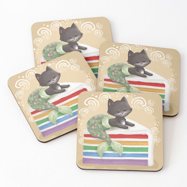 Item preview, Rainbow Meowmaid Cake designed and sold by Khotekmei.
