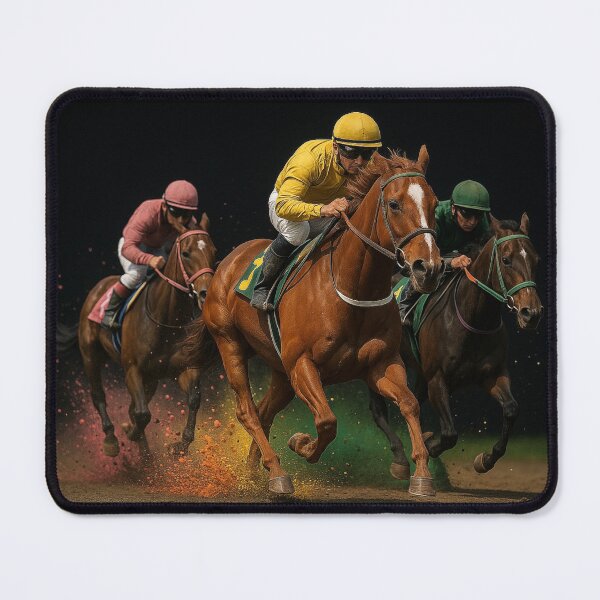 Item preview, Vintage Horse Racing Painting Horse and Derby Lovers designed and sold by love3617.