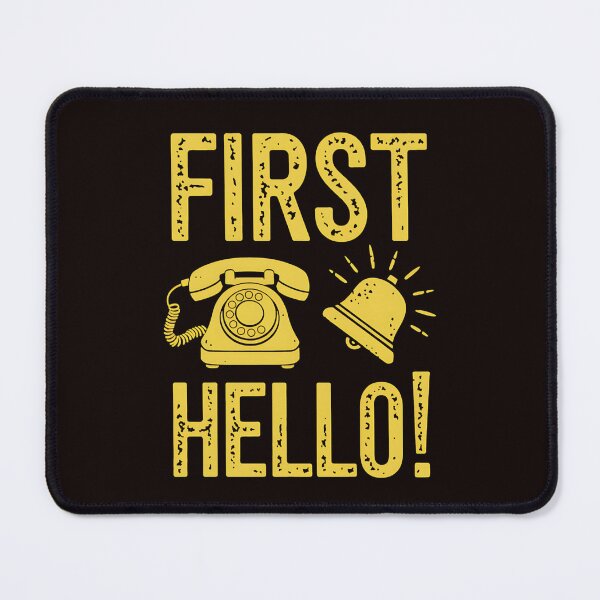 Item preview, First Hello Receptionist Reception Secretary Assistant designed and sold by MAKOPOKOShop.