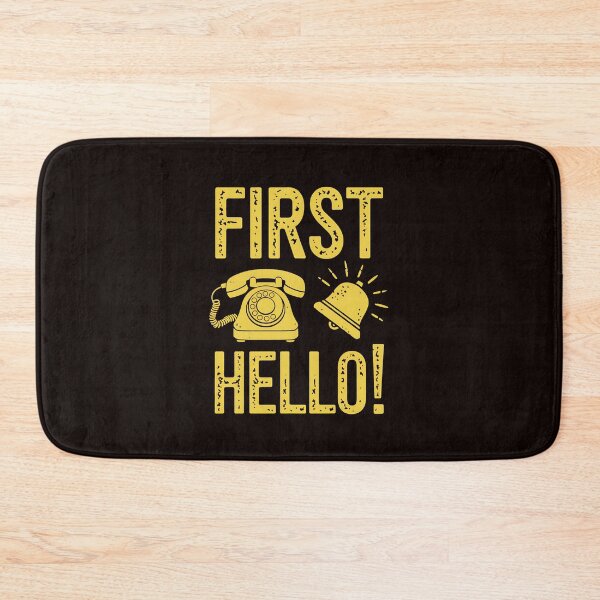 Item preview, First Hello Receptionist Reception Secretary Assistant designed and sold by MAKOPOKOShop.