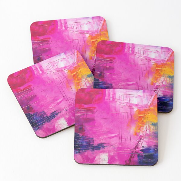 Item preview, Vibrant Magenta Spots - Abstract Oil Colors designed and sold by GrinGalore.