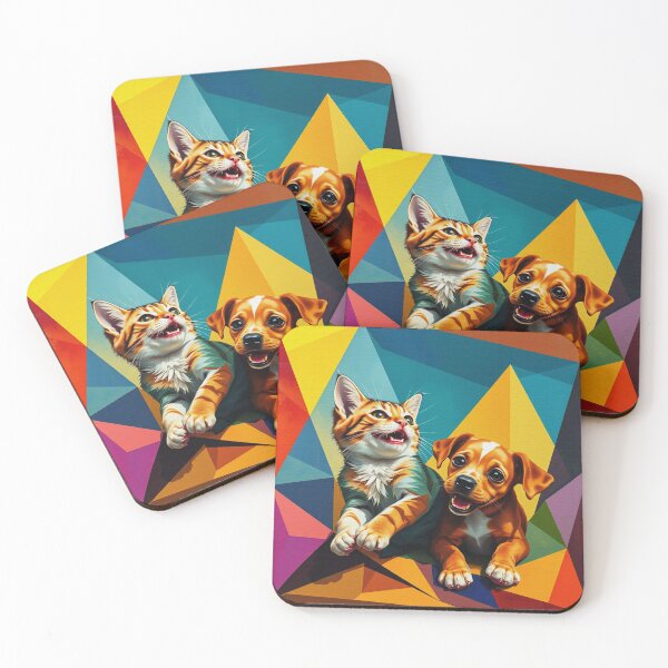 Item preview, Cat and Dog Modern Design designed and sold by Erlin Rudho.