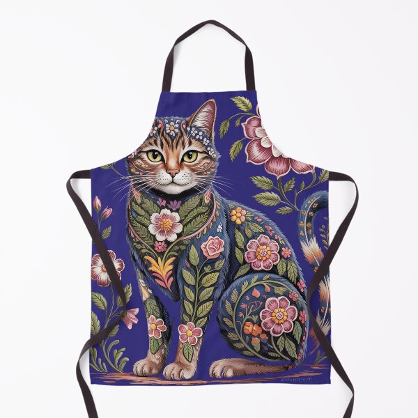 Item preview, Floral Fantasy Cat – Botanical Beauty in Bloom designed and sold by Sepinik.