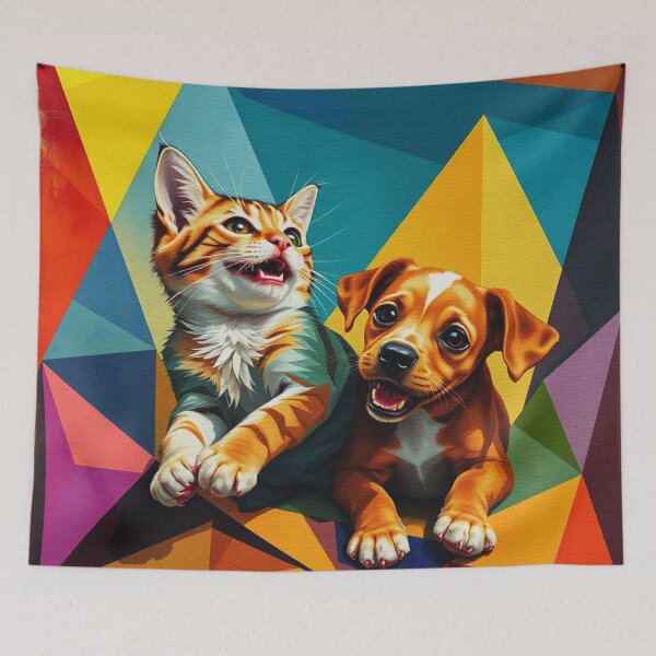 Item preview, Diseño moderno de gatos y perros designed and sold by Erlin Rudho.
