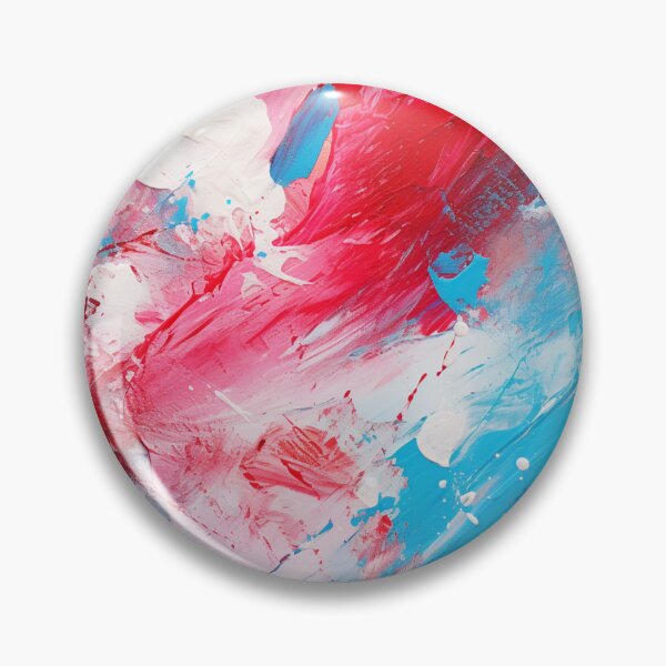 Item preview, Red White And Royal Blue Spots - Abstract Oil Colors designed and sold by GrinGalore.