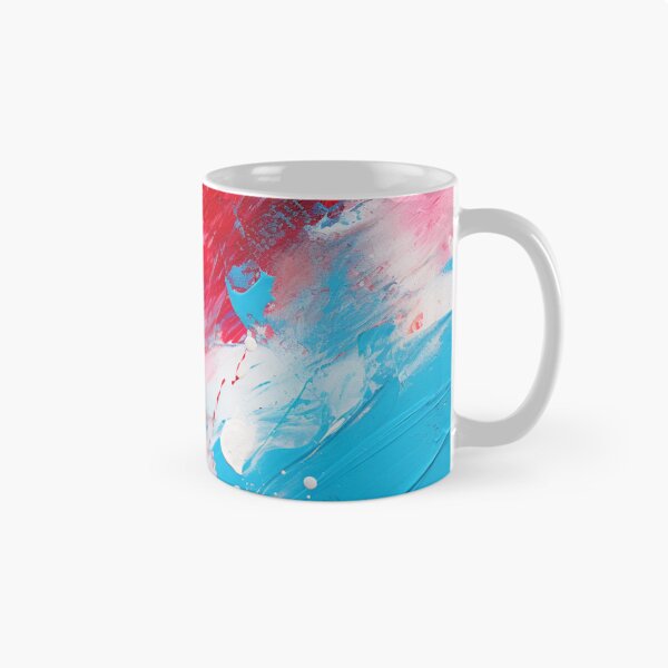 Item preview, Red White And Royal Blue Spots - Abstract Oil Colors designed and sold by GrinGalore.