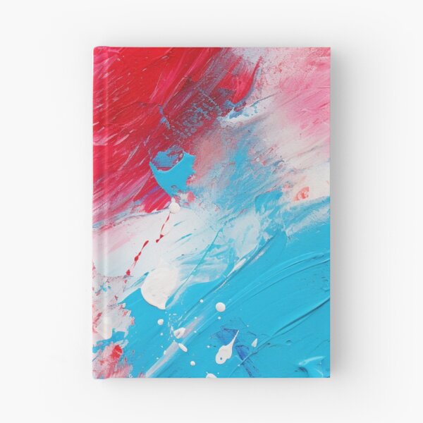 Item preview, Red White And Royal Blue Spots - Abstract Oil Colors designed and sold by GrinGalore.