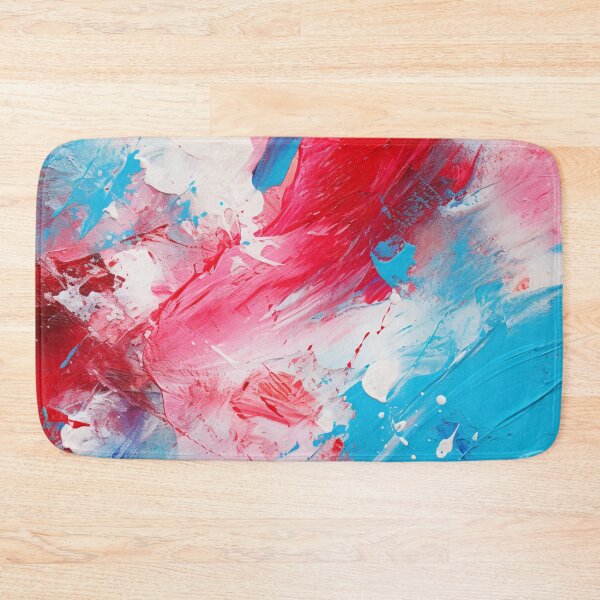 Item preview, Red White And Royal Blue Spots - Abstract Oil Colors designed and sold by GrinGalore.