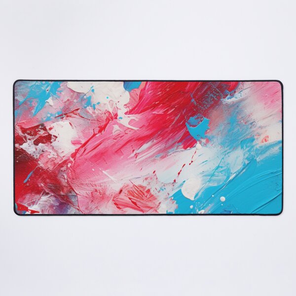 Item preview, Red White And Royal Blue Spots - Abstract Oil Colors designed and sold by GrinGalore.