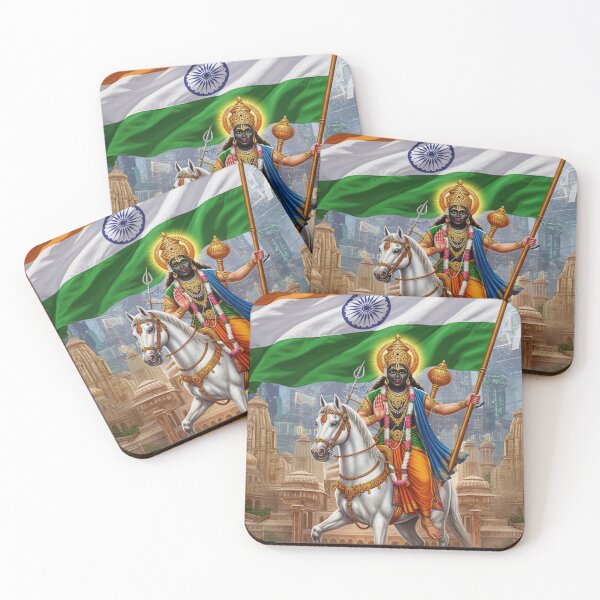 Item preview, Lord Jagannath as Kalki with India Flag designed and sold by Gd3Shop Odisha.