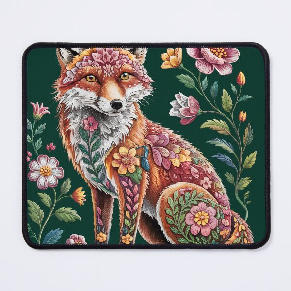 Item preview, Floral Fox – The Enchanted Spirit of the Wild designed and sold by Sepinik.