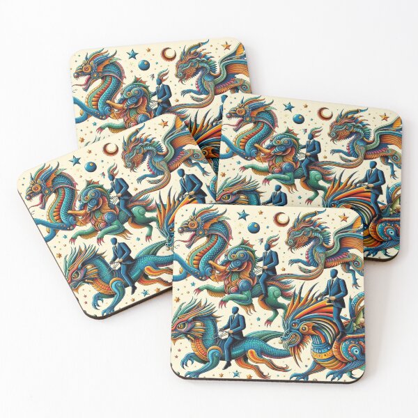 Item preview, Fairytale cosmic dragon riders designed and sold by Sigtrix.
