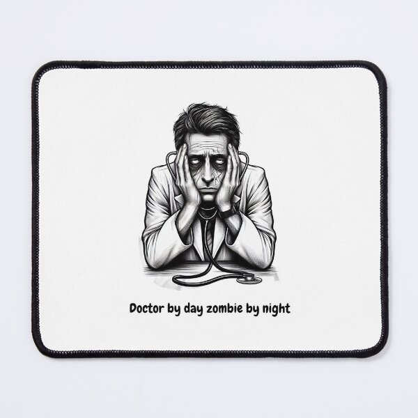 Item preview, Doctor by day, zombie by night designed and sold by Monem-RASH.