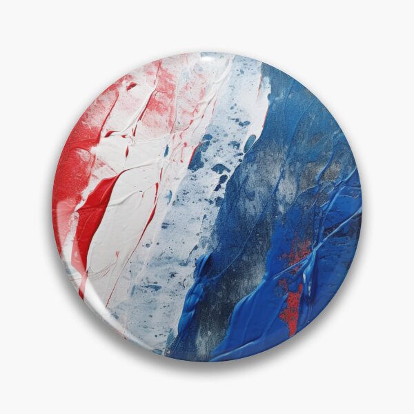 Item preview, Red White Blue Strokes - Abstract Oil Colors designed and sold by GrinGalore.