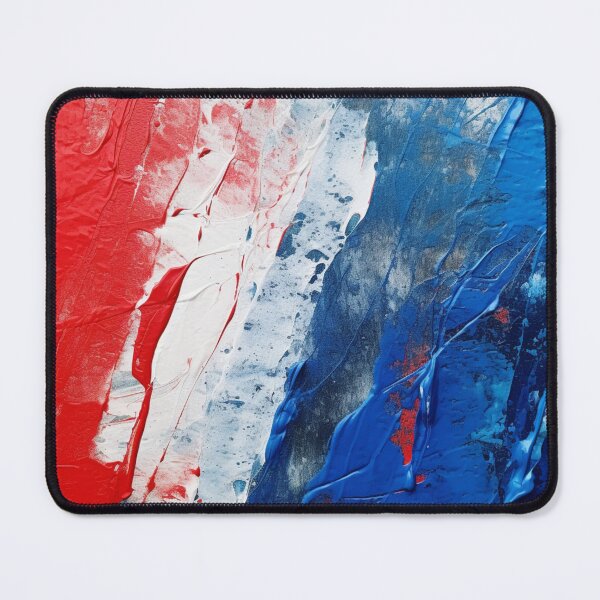 Item preview, Red White Blue Strokes - Abstract Oil Colors designed and sold by GrinGalore.