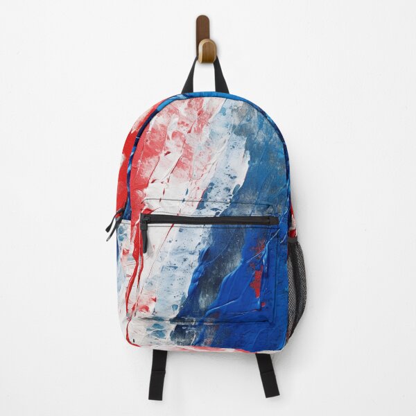 Item preview, Red White Blue Strokes - Abstract Oil Colors designed and sold by GrinGalore.