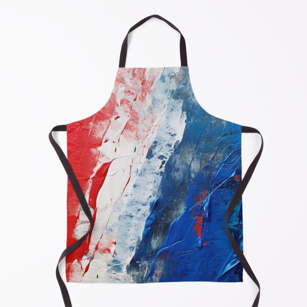 Item preview, Red White Blue Strokes - Abstract Oil Colors designed and sold by GrinGalore.