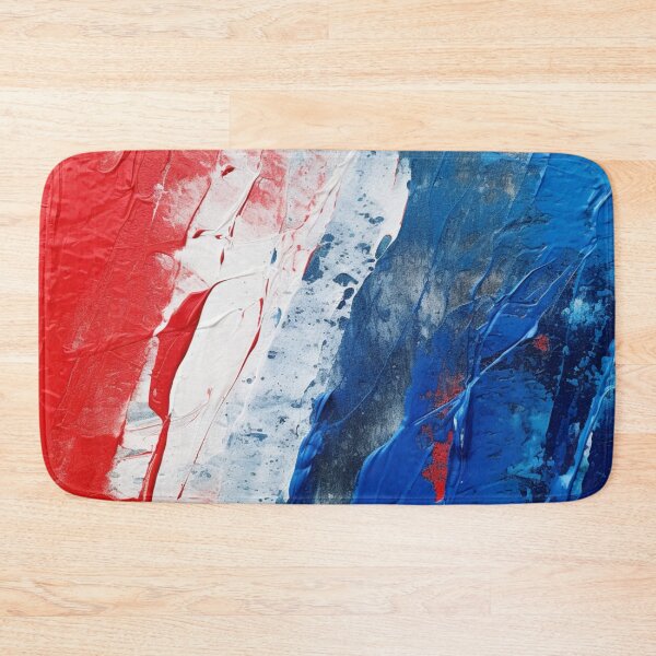 Item preview, Red White Blue Strokes - Abstract Oil Colors designed and sold by GrinGalore.