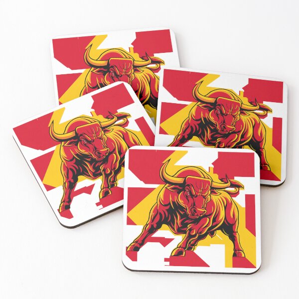 Item preview, The Spanish Bull - Stylized Fighting Bull with the Spanish Flag designed and sold by FusiTink.