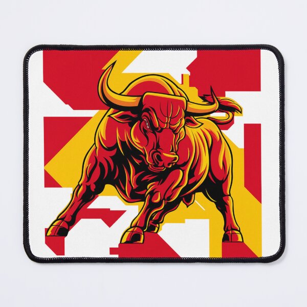 Item preview, The Spanish Bull - Stylized Fighting Bull with the Spanish Flag designed and sold by FusiTink.