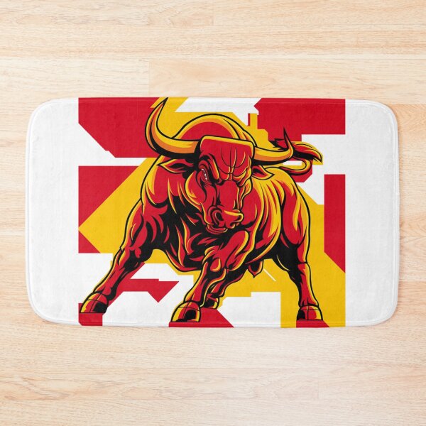 Item preview, The Spanish Bull - Stylized Fighting Bull with the Spanish Flag designed and sold by FusiTink.