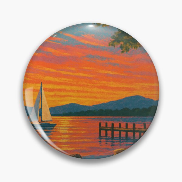 Item preview, Plattsburgh New York Lake Champlain Waterfront Sunset Scenic North Country USA designed and sold by Aryabek.