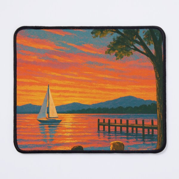 Item preview, Plattsburgh New York Lake Champlain Waterfront Sunset Scenic North Country USA designed and sold by Aryabek.