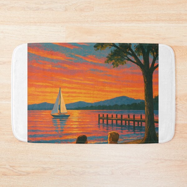 Item preview, Plattsburgh New York Lake Champlain Waterfront Sunset Scenic North Country USA designed and sold by Aryabek.