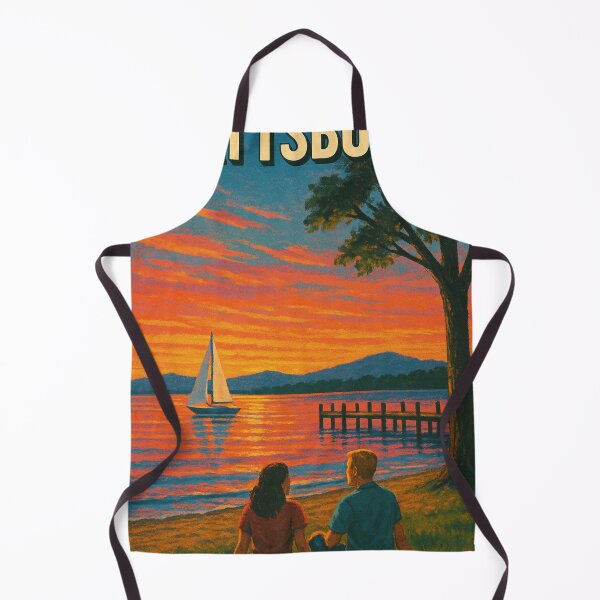 Item preview, Plattsburgh New York Lake Champlain Waterfront Sunset Scenic North Country USA designed and sold by Aryabek.