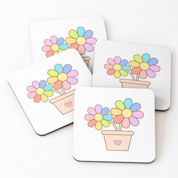 Item preview, rainbow flowers in the pot pride month set designed and sold by nuchz.