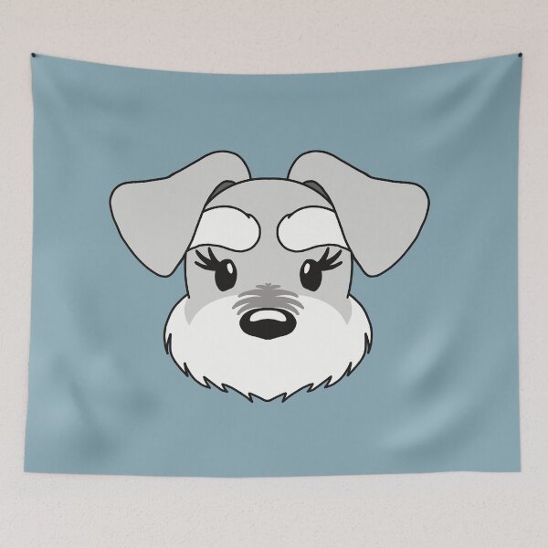 Item preview, Kawaii Schnauzer with Long Eyelashes designed and sold by tayaan.