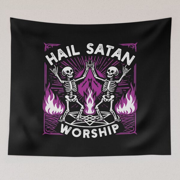 Item preview, Hail Satan Worship – Occult Aesthetic Vibes designed and sold by Scaryzz.