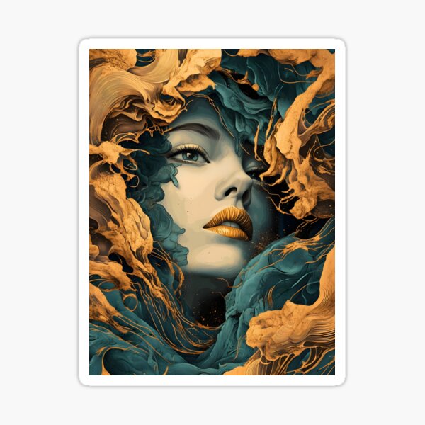 Item preview, Contours of her mind designed and sold by NereidCanvas.